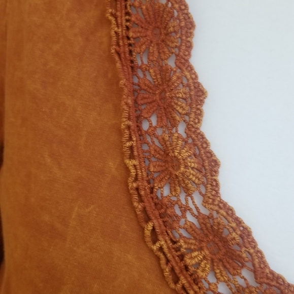 SOLD——-Altar'd State Tunic with floral embroidered trim - Picture 4 of 5